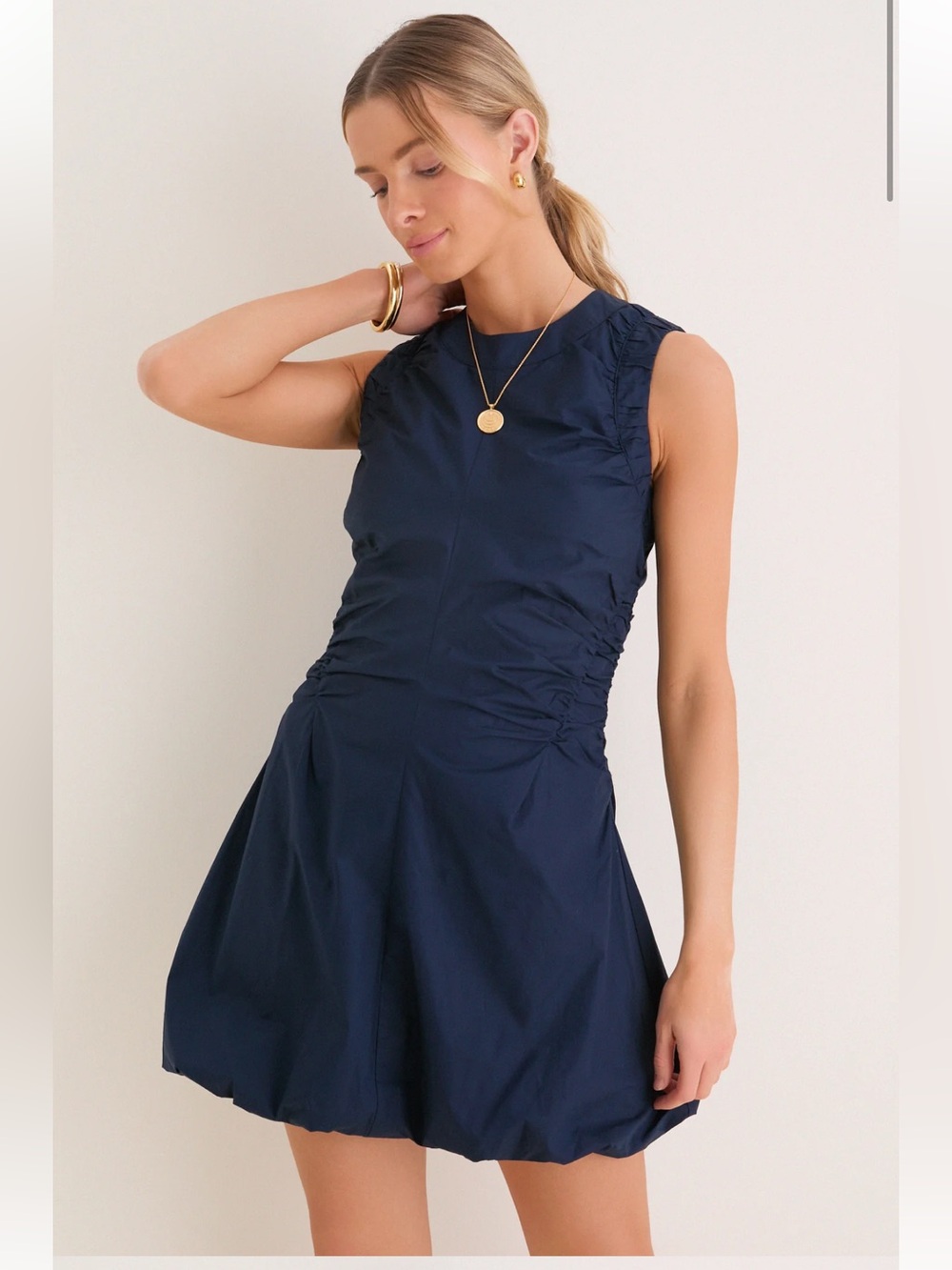 TUCKERNUCK Navy Cotton Alisa Dress